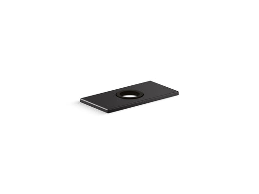 KOHLER K-13478-B-BL 4" escutcheon plate for Insight and Kinesis faucet - Matte Black