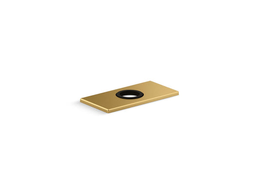 KOHLER K-13478-B-2MB 4" escutcheon plate for Insight and Kinesis faucet - Vibrant Brushed Moderne Brass