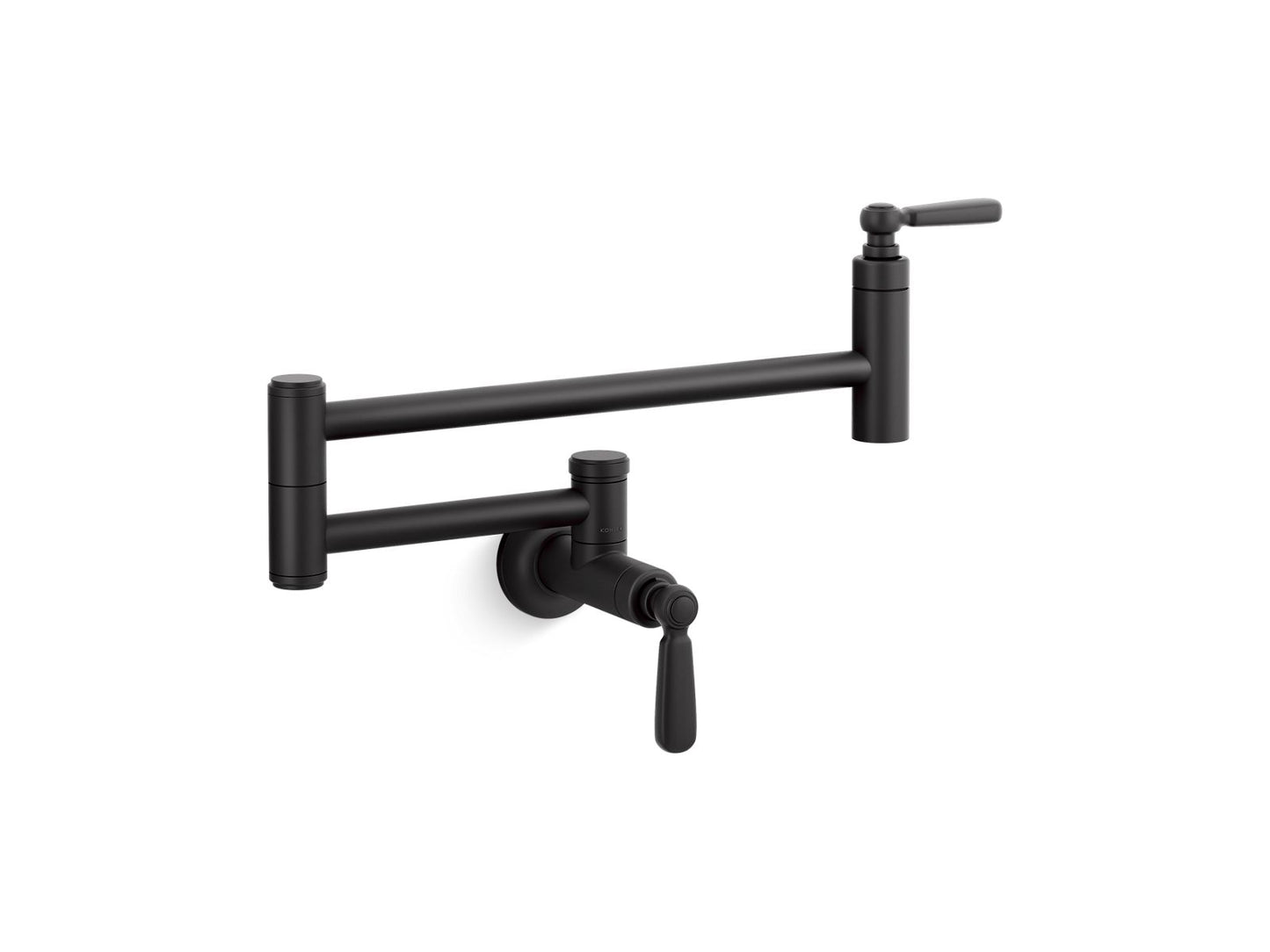 KOHLER K-28359-BL Edalyn By Studio Mcgee Wall-Mount Pot Filler In Matte Black