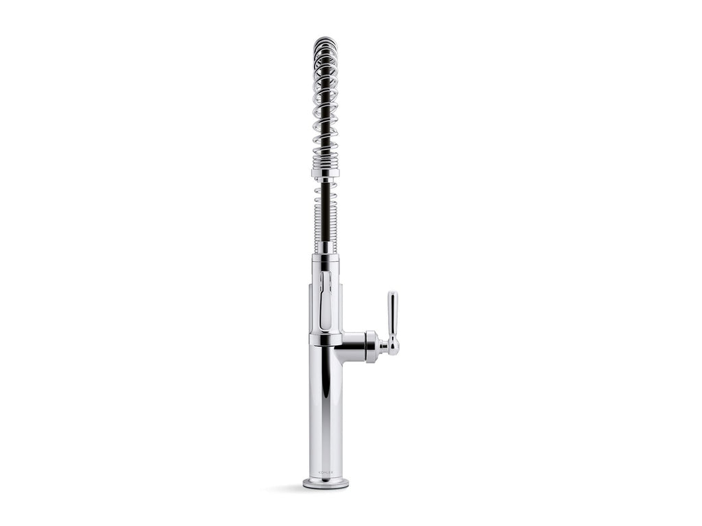 KOHLER K-28360-2MB Edalyn By Studio Mcgee Semi-Professional Kitchen Sink Faucet With Two-Function Sprayhead - Vibrant Brushed Moderne Brass