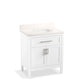 KOHLER K-39604-ASB-0 Hadron 30" Bathroom Vanity Cabinet With Sink And Quartz Top In White