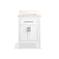 KOHLER K-39603-ASB-0 Hadron 24" Bathroom Vanity Cabinet With Sink And Quartz Top In White