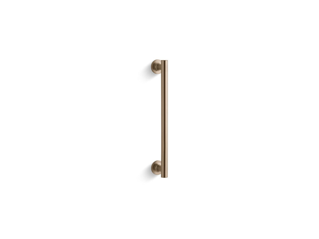 KOHLER K-705767-BV Purist 14" Pivot Shower Door Handle - Vibrant Brushed Bronze