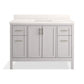 KOHLER K-39606-ASB-AGA Hadron 48" Bathroom Vanity Cabinet With Sink And Quartz Top In Atmos Grey