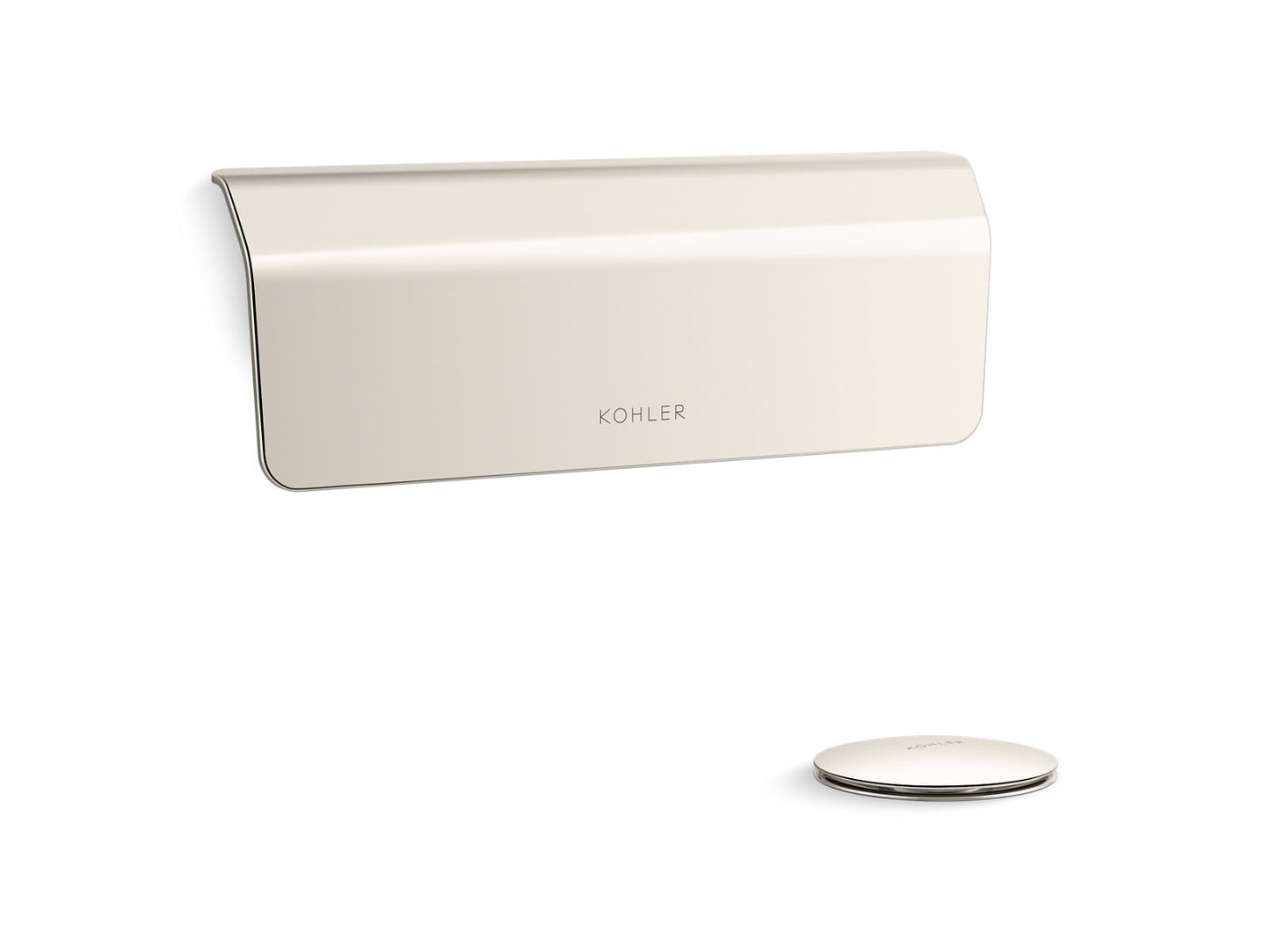 Kohler K-36361-SN Volute Bath Drain Trim In Vibrant Polished Nickel