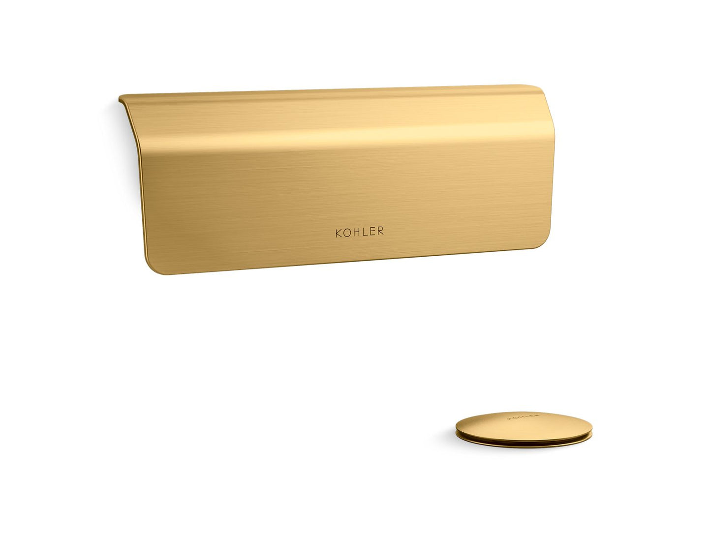 Kohler K-36361-2MB Volute Bath Drain Trim In Vibrant Brushed Moderne Brass