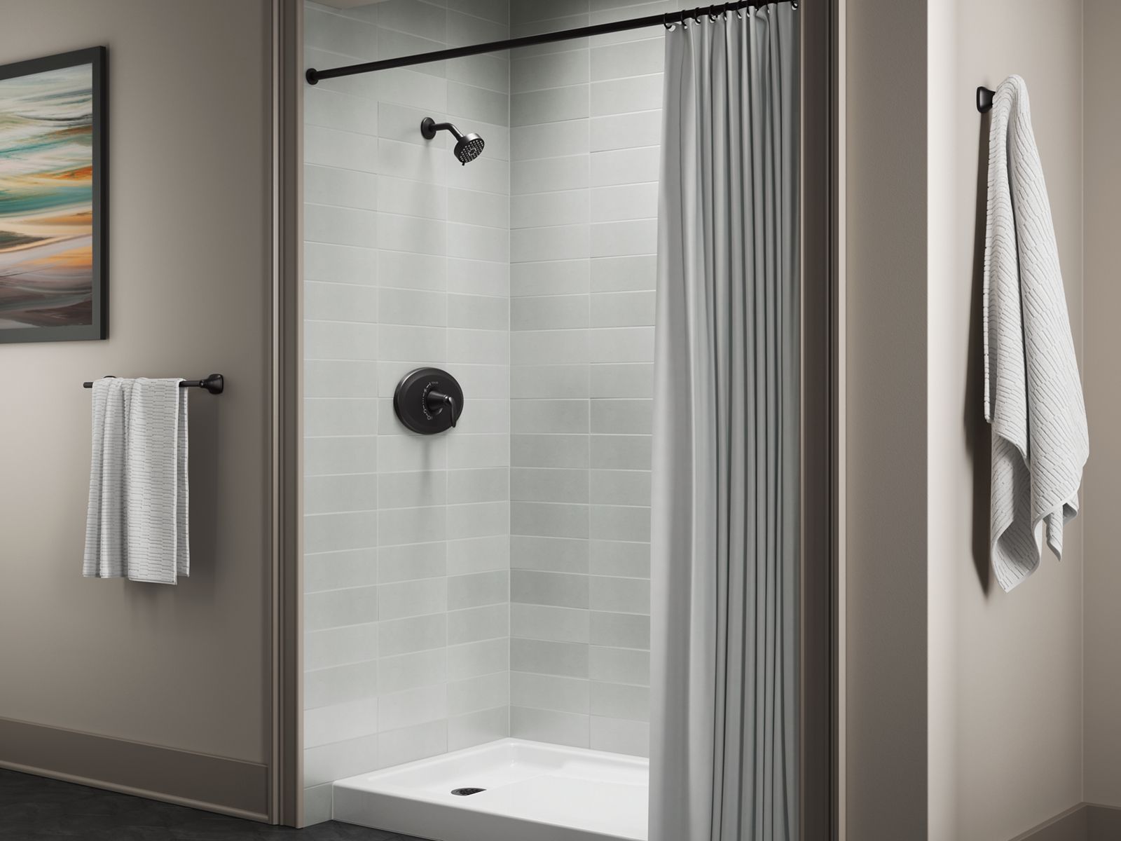 KOHLER K-TS21946-BL Remodel Rite-Temp Valve Trim - Matte Black