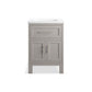 KOHLER K-28379-ASB-1WT Quo 24" Bathroom Vanity Cabinet With Sink And Quartz Top In Mohair Grey