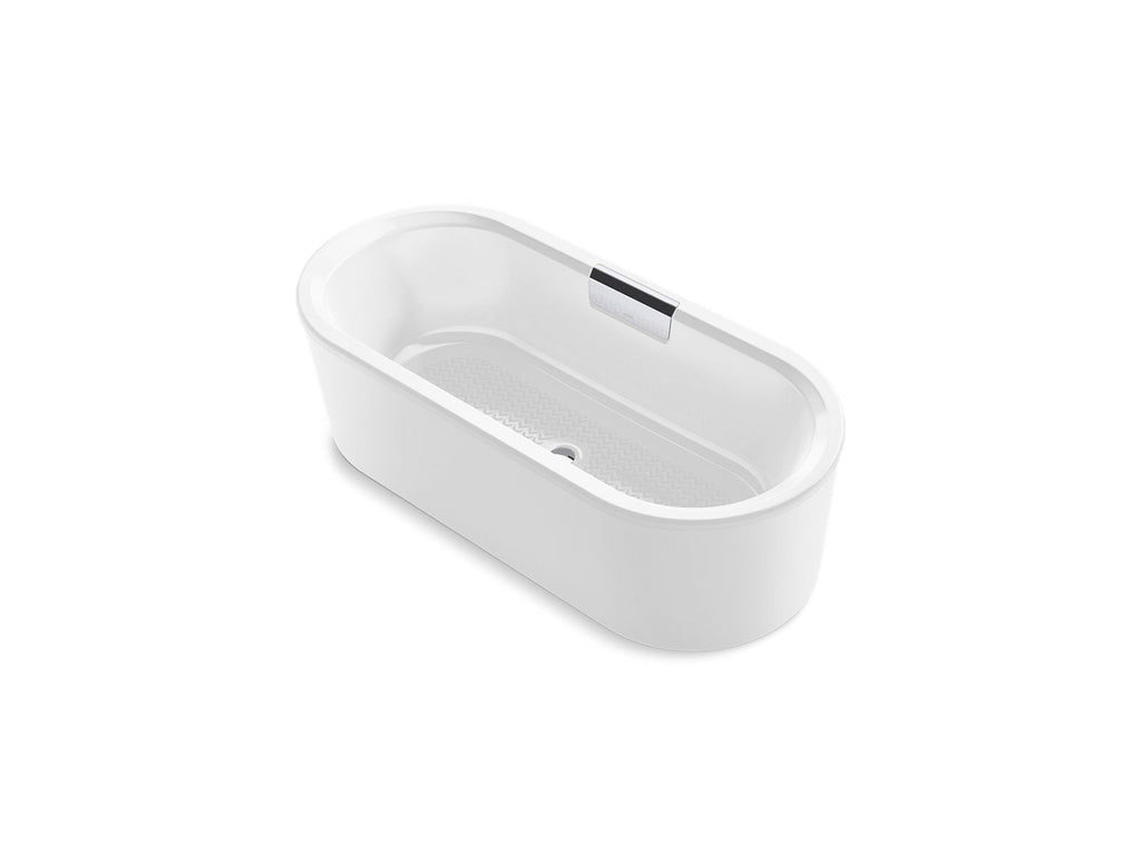 KOHLER K-29325-0-0 Volute 63" X 28-3/8" Freestanding Bath With Shroud - White