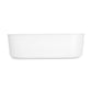 Kohler K-29329-0-0 Volute 70-7/8 In. X 30-3/8 In. Freestanding Bath With Shroud In White