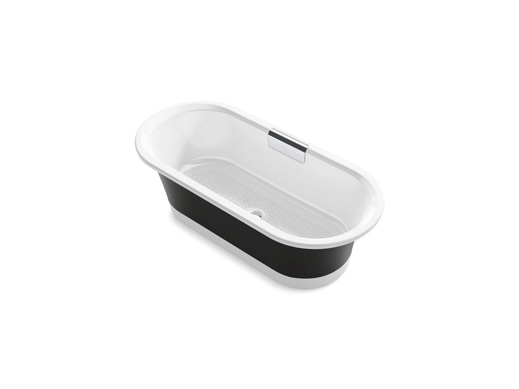 KOHLER K-29326-P5B0-0 Volute 63" X 28-3/8" Freestanding Bath With Base - White