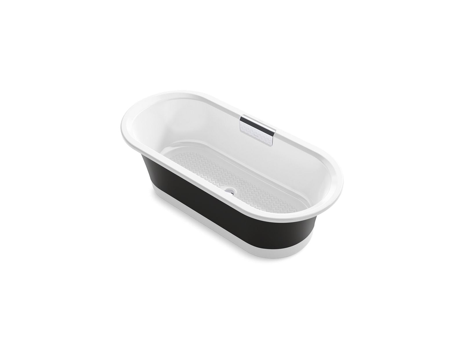KOHLER K-29326-P5B0-0 Volute 63" X 28-3/8" Freestanding Bath With Base - White