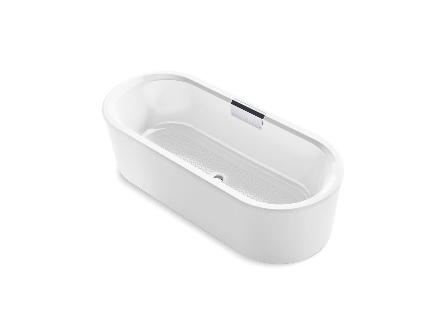 Kohler K-29329-0-0 Volute 70-7/8 In. X 30-3/8 In. Freestanding Bath With Shroud In White