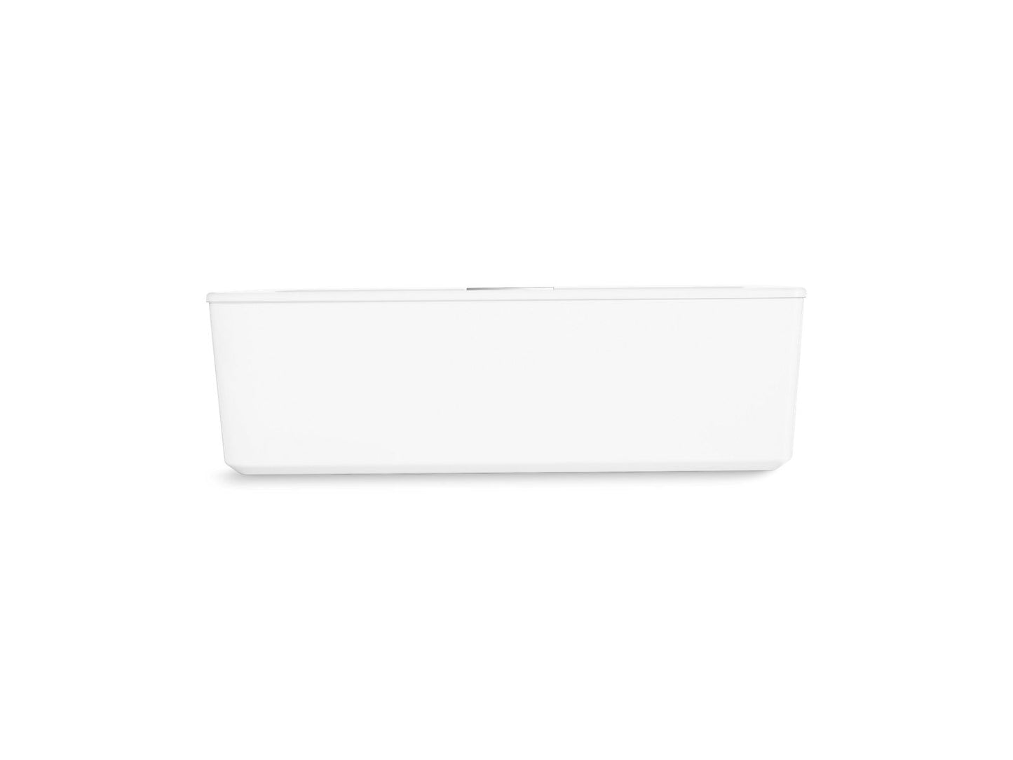 Kohler K-29327-0-0 Volute 63 In. X 28-3/8 In. Freestanding Bath With Shroud In White