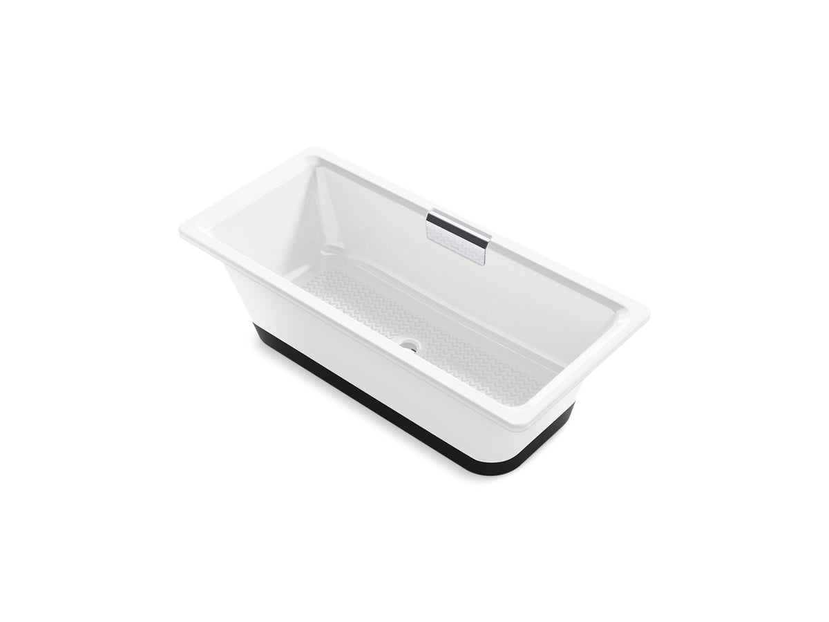 KOHLER K-29328-0B7-0 Volute 63" X 28-3/8" Freestanding Bath With Base - White