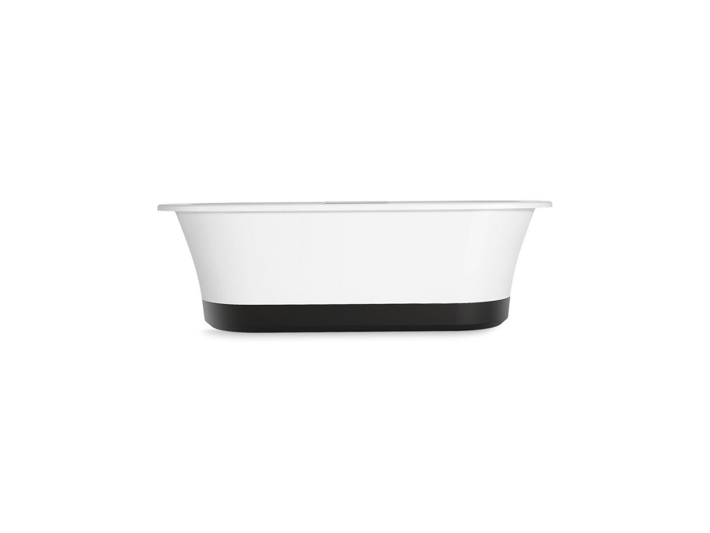 Kohler K-29326-0B7-0 Volute 63 In. X 28-3/8 In. Freestanding Bath With Base In White