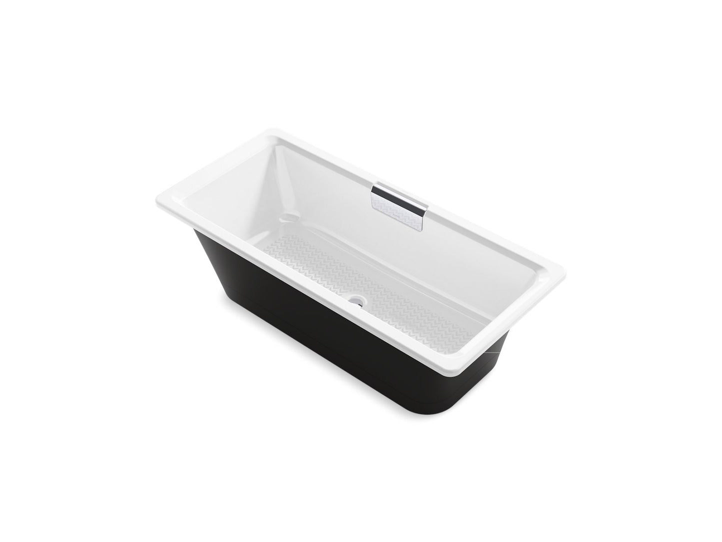 Kohler K-29328-P5-0 Volute 63 In. X 28-3/8 In. Freestanding Bath With Base In White