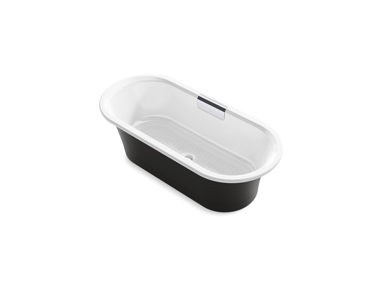 KOHLER K-29326-P5-0 Volute 63" X 28-3/8" Freestanding Bath With Base - White