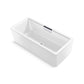 Kohler K-29327-0-0 Volute 63 In. X 28-3/8 In. Freestanding Bath With Shroud In White