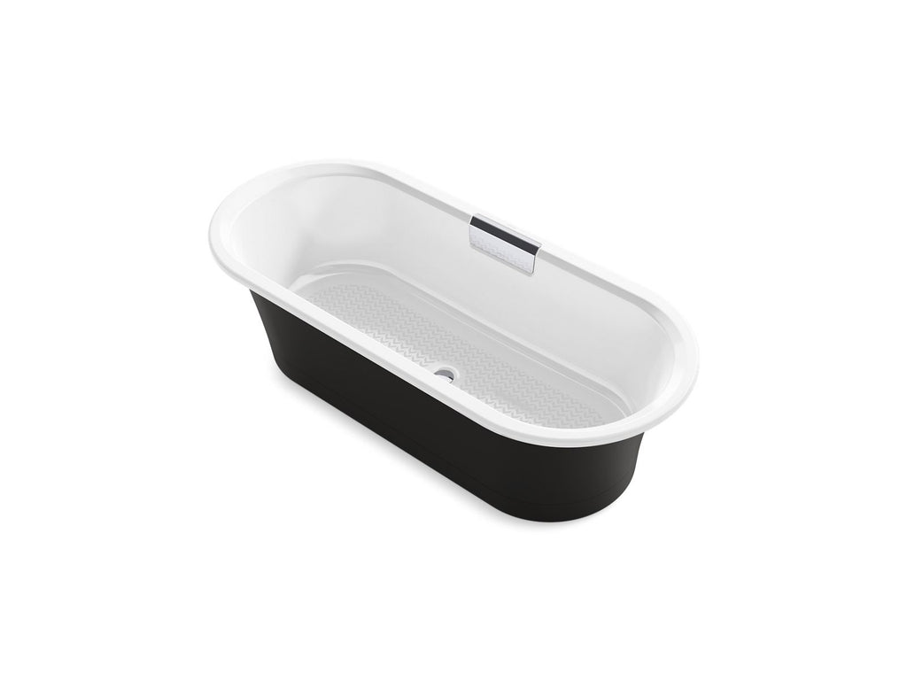 KOHLER K-29330-P5-0 Volute 70-7/8" X 30-3/8" Freestanding Bath With Base - White