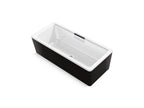 KOHLER K-29327-7-0 Volute 63" X 28-3/8" Freestanding Bath With Shroud - White