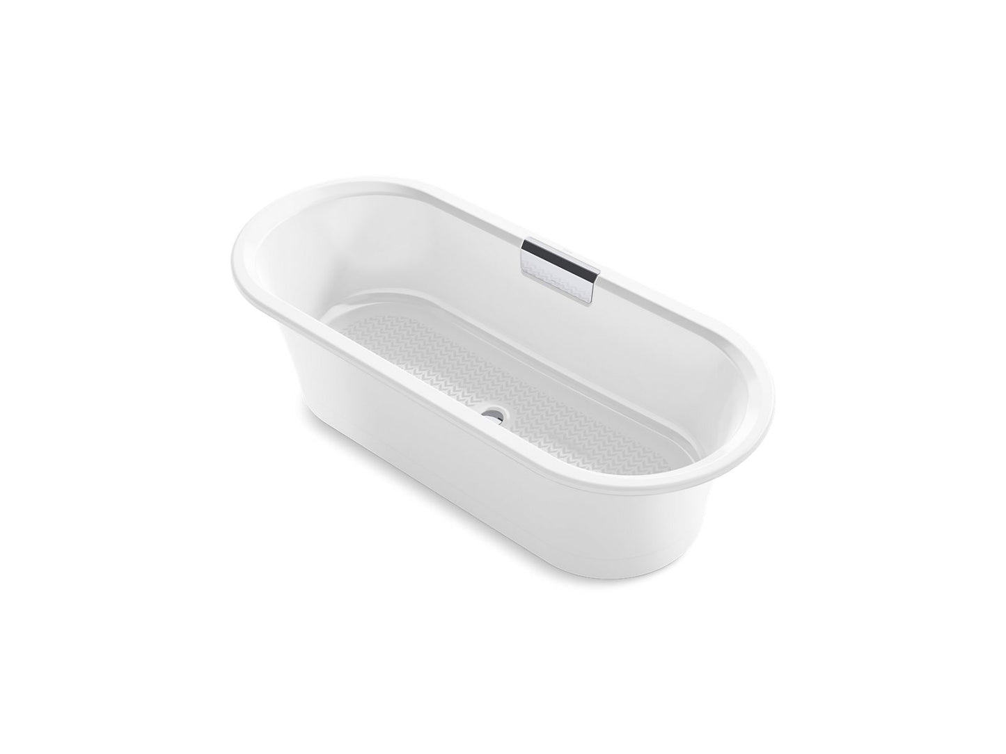 Kohler K-29330-0-0 Volute 70-7/8 In. X 30-3/8 In. Freestanding Bath With Base In White