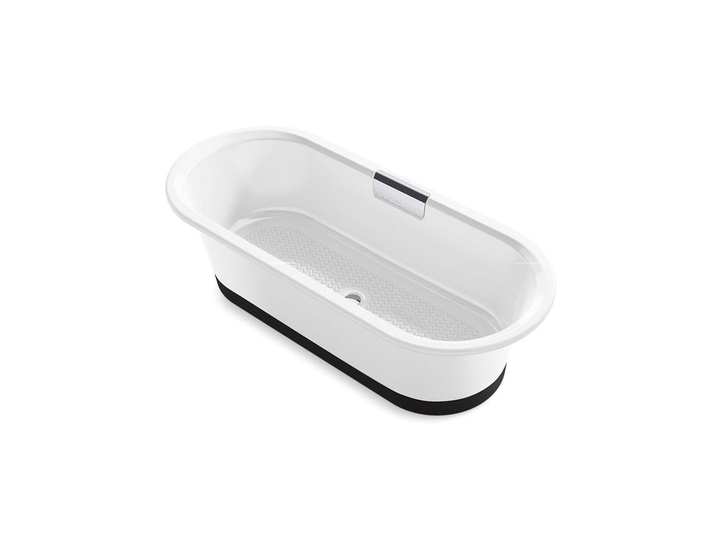 KOHLER K-29330-0B7-0 Volute 70-7/8" X 30-3/8" Freestanding Bath With Base - White