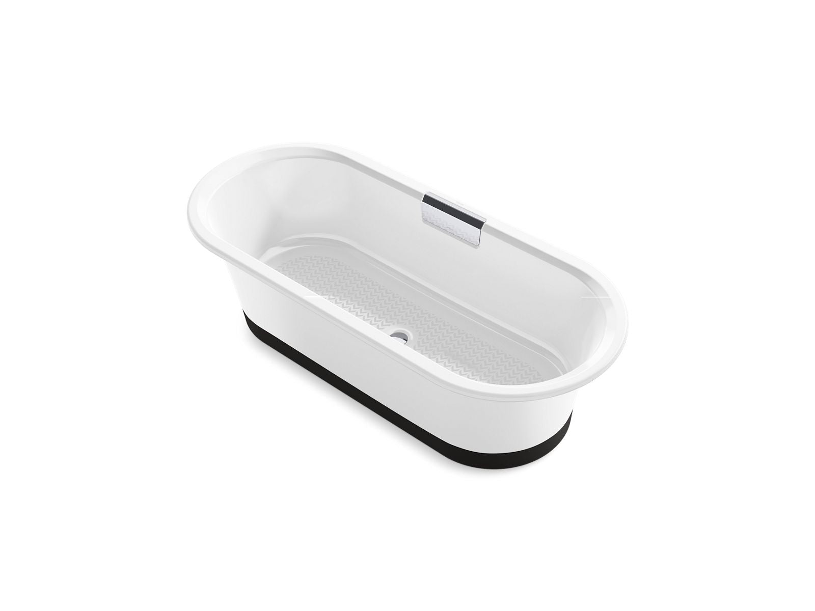 KOHLER K-29330-0B7-0 Volute 70-7/8" X 30-3/8" Freestanding Bath With Base - White