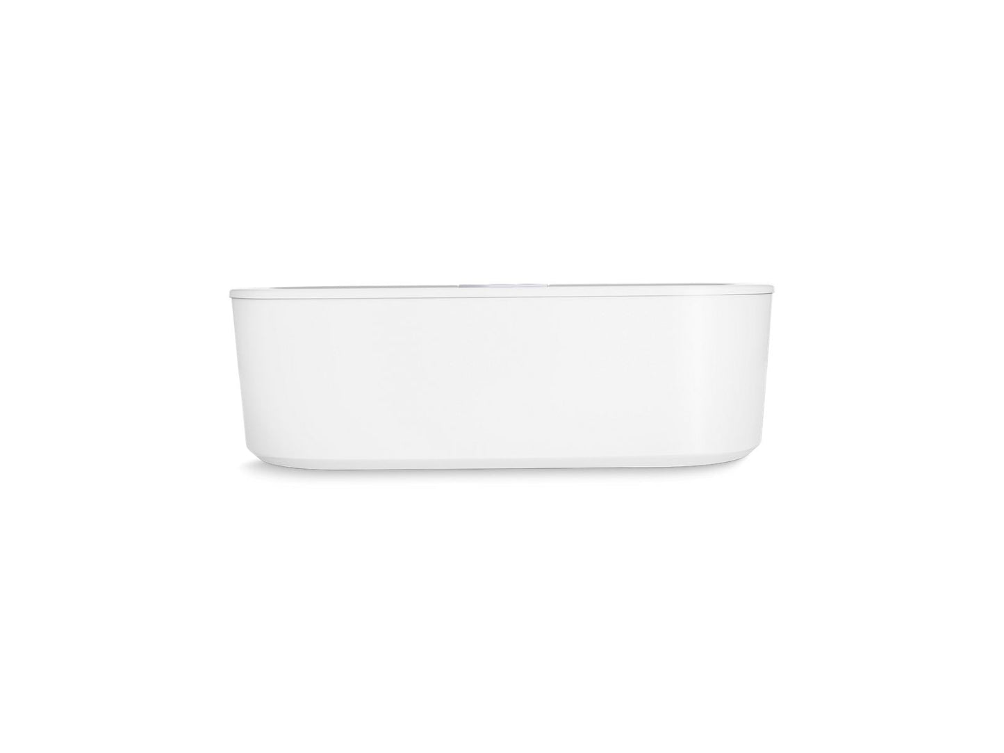 Kohler K-29325-0-0 Volute 63 In. X 28-3/8 In. Freestanding Bath With Shroud In White