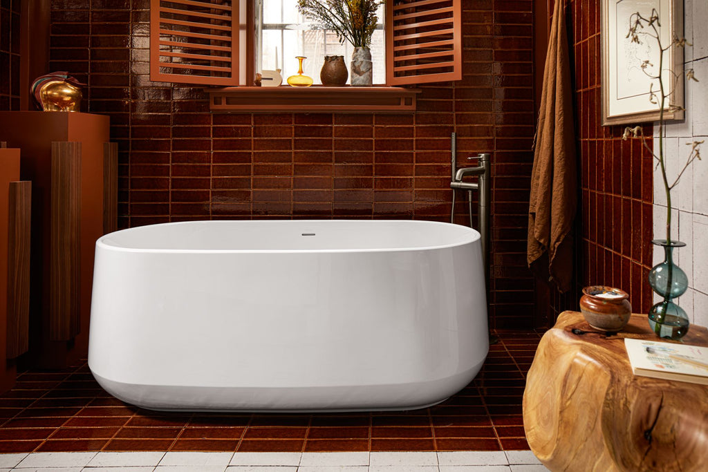 KOHLER K-T27025-4-BL Occasion Floor-Mount Bath Filler Trim With Handshower - Matte Black