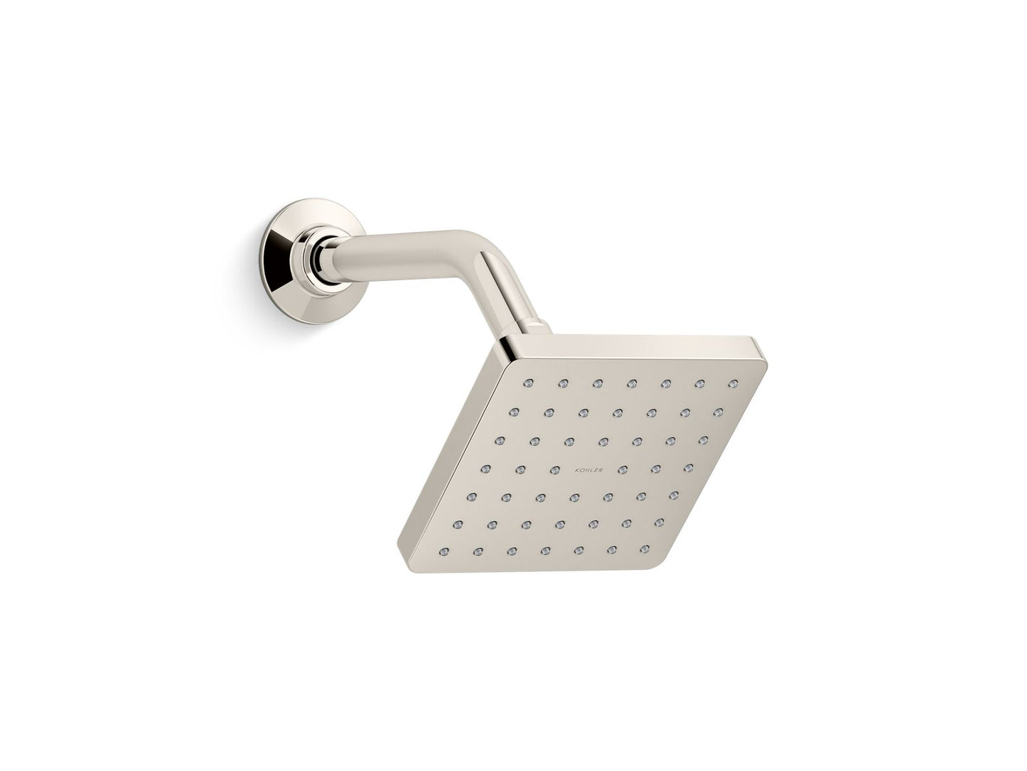 KOHLER K-24805-SN Parallel Single-Function Showerhead, 2.5 Gpm In Vibrant Polished Nickel