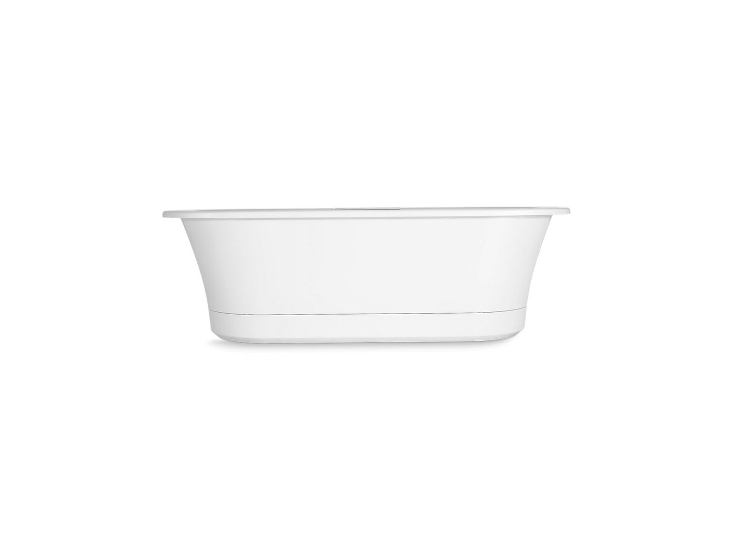 Kohler K-29326-0-0 Volute 63 In. X 28-3/8 In. Freestanding Bath With Base In White