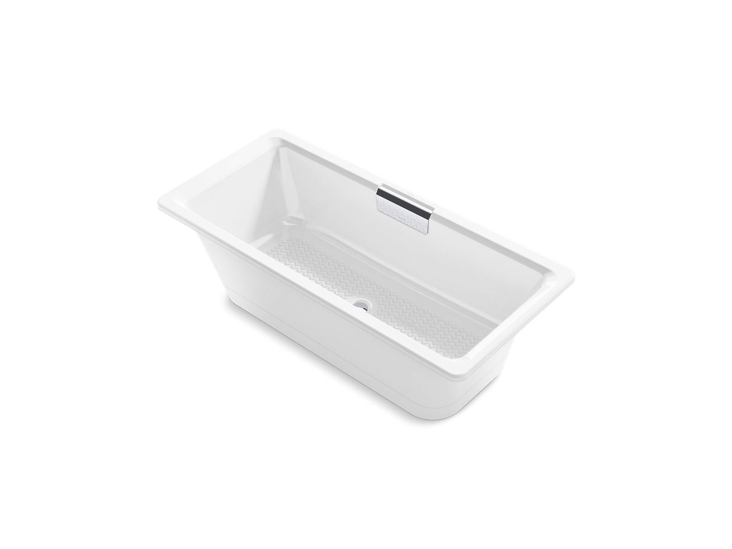 Kohler K-29328-0-0 Volute 63 In. X 28-3/8 In. Freestanding Bath With Base In White