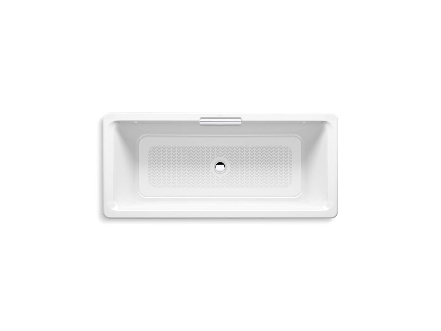 Kohler K-29328-0-0 Volute 63 In. X 28-3/8 In. Freestanding Bath With Base In White