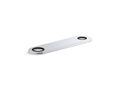 KOHLER K-38168-CP 8" Two-Hole Escutcheon Plate For Insight And Kinesis Lavatory Faucets And Soap Dispensers - Polished Chrome