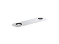 KOHLER K-38166-CP 8" Two-Hole Escutcheon Plate For Insight And Kinesis Lavatory Faucets And Soap Dispensers - Polished Chrome