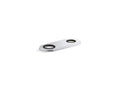 KOHLER K-38169-CP 4" Two-Hole Escutcheon Plate For Insight And Kinesis Lavatory Faucets And Soap Dispensers - Polished Chrome