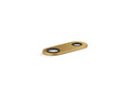KOHLER K-38169-2MB 4" Two-Hole Escutcheon Plate For Insight And Kinesis Lavatory Faucets And Soap Dispensers - Vibrant Brushed Moderne Brass