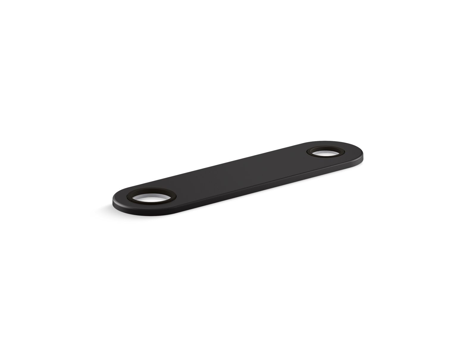 KOHLER K-38168-BL 8" Two-Hole Escutcheon Plate For Insight And Kinesis Lavatory Faucets And Soap Dispensers - Matte Black