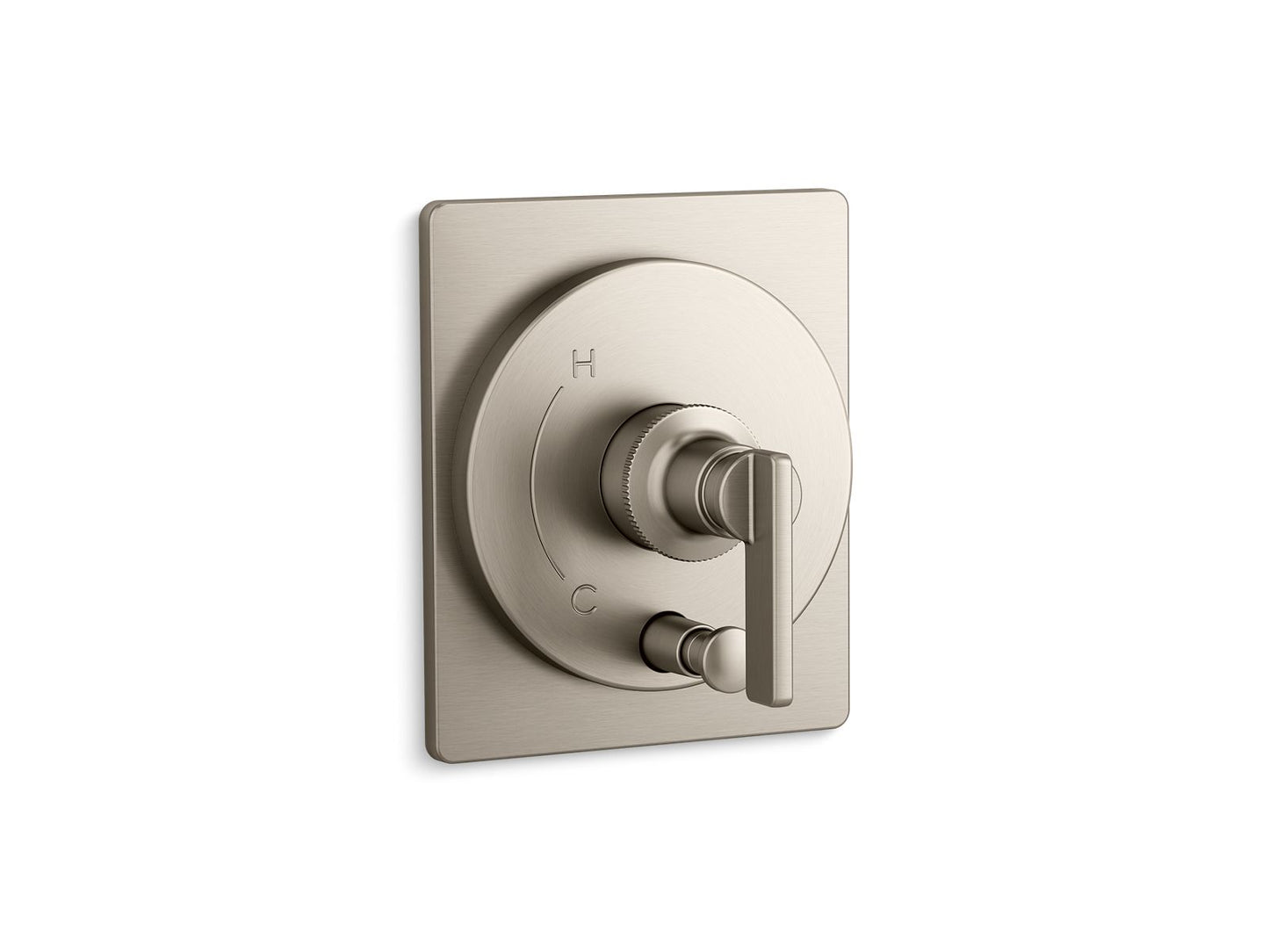 KOHLER K-T35919-4-BN Castia By Studio Mcgee Rite-Temp Valve Trim With Push-Button Diverter In Vibrant Brushed Nickel