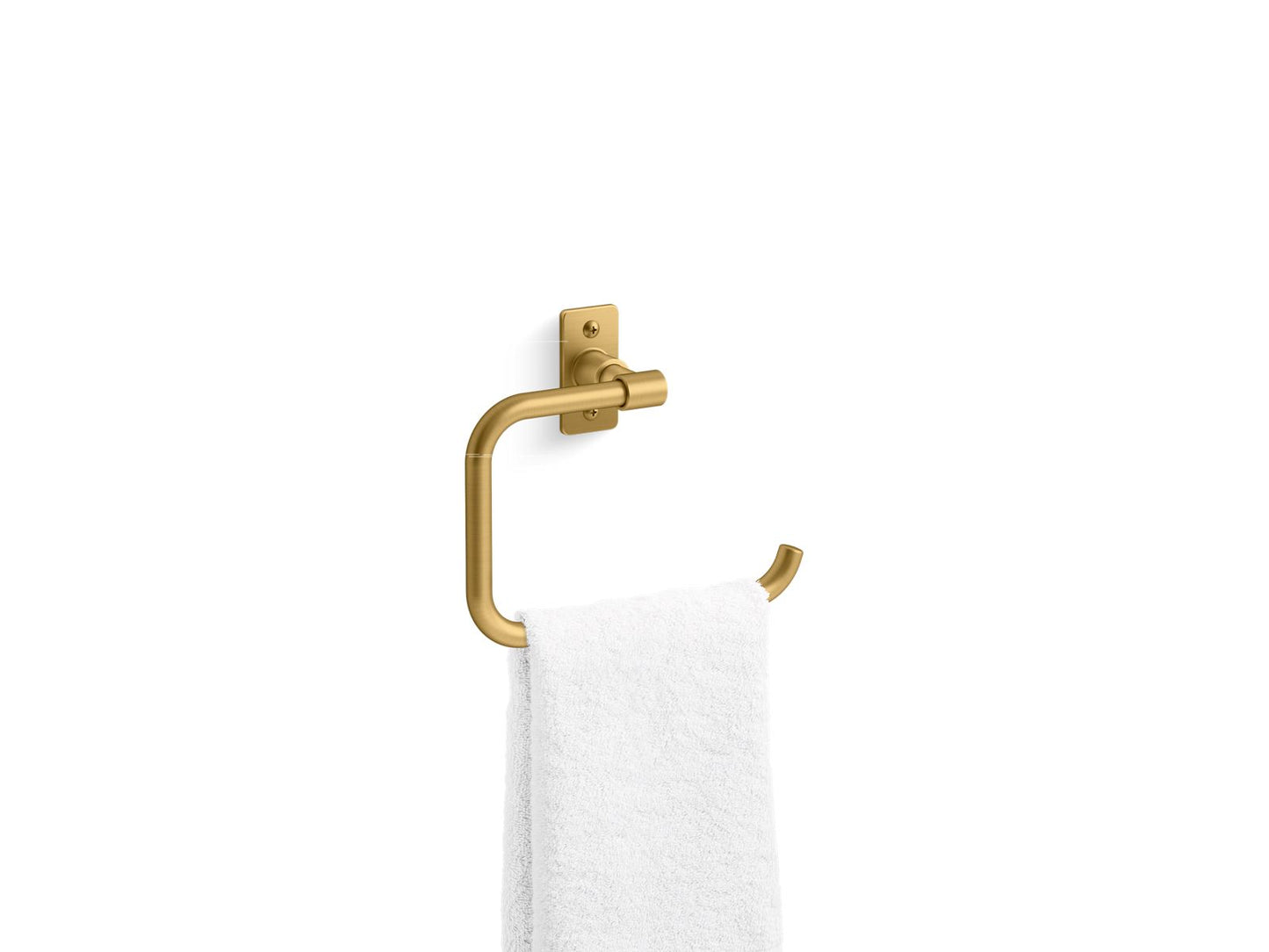 KOHLER K-35928-2MB Castia By Studio Mcgee Towel Ring In Vibrant Brushed Moderne Brass