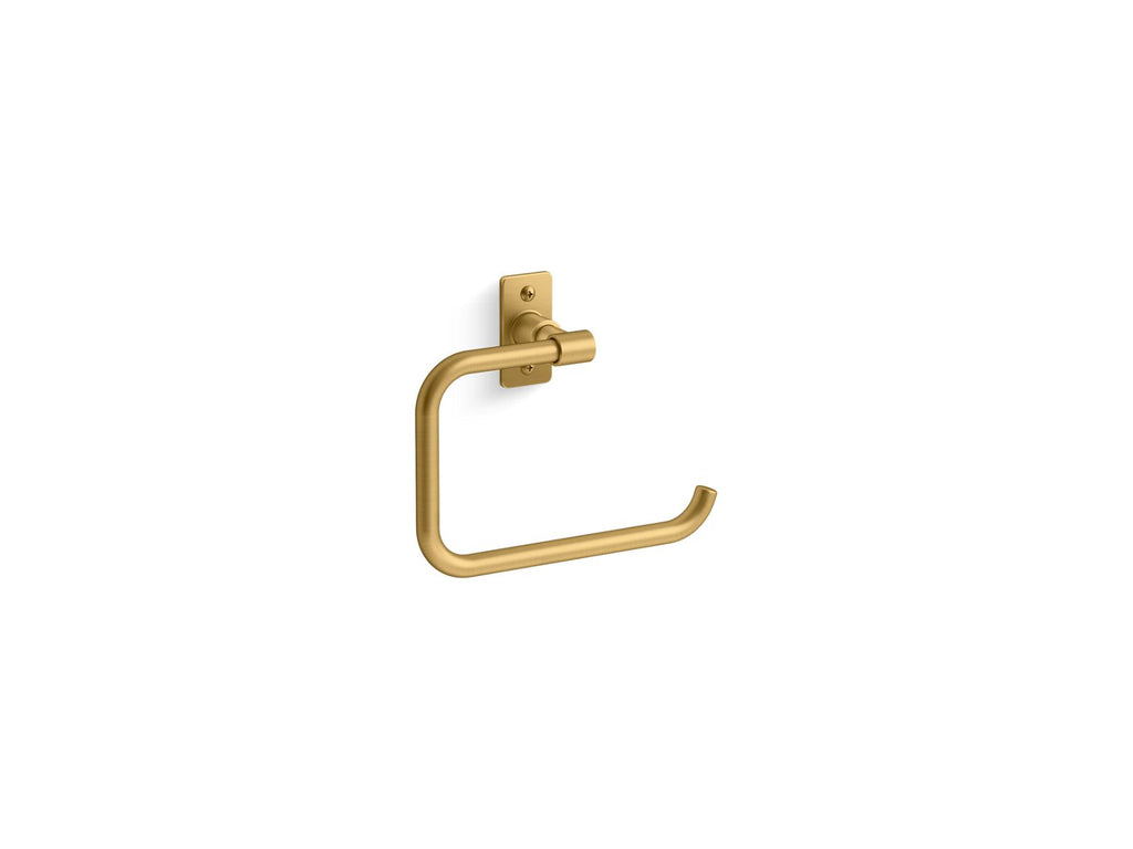 KOHLER K-35928-2MB Castia By Studio Mcgee Towel Ring - Vibrant Brushed Moderne Brass