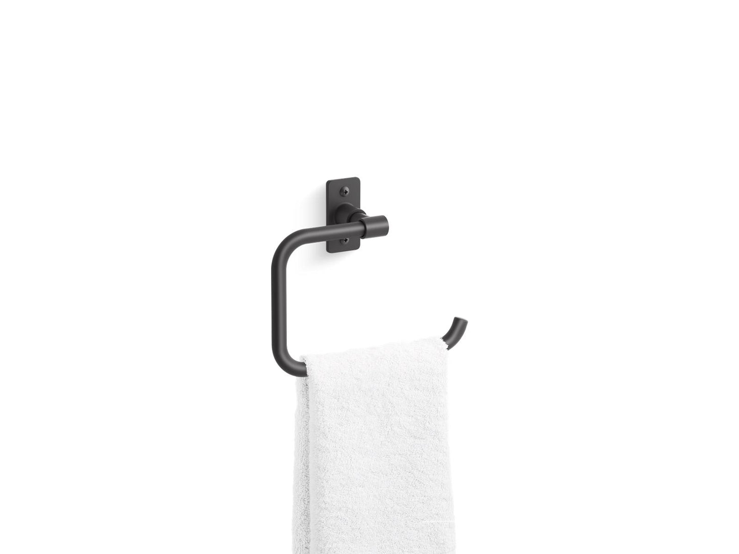 KOHLER K-35928-BL Castia By Studio Mcgee Towel Ring In Matte Black