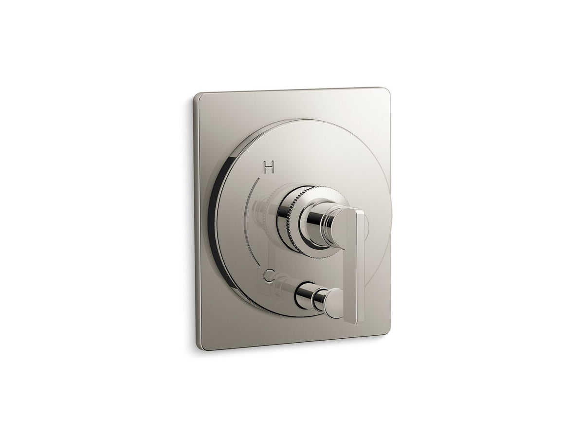 KOHLER K-T35919-4-SN Castia By Studio Mcgee Rite-Temp Valve Trim With Push-Button Diverter - Vibrant Polished Nickel