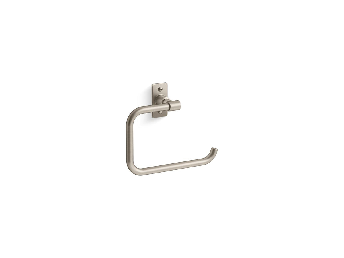 KOHLER K-35928-BN Castia By Studio Mcgee Towel Ring - Vibrant Brushed Nickel