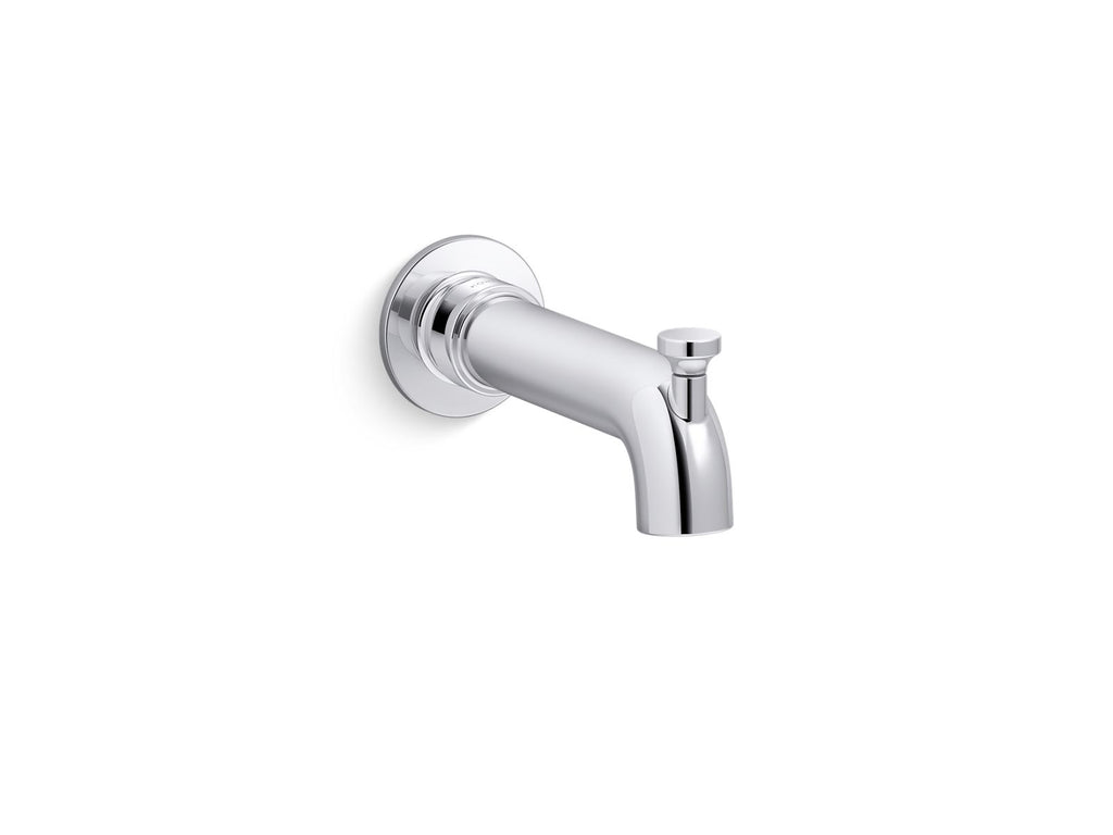 KOHLER K-35923-CP Castia By Studio Mcgee Wall-Mount Bath Spout With Diverter - Polished Chrome