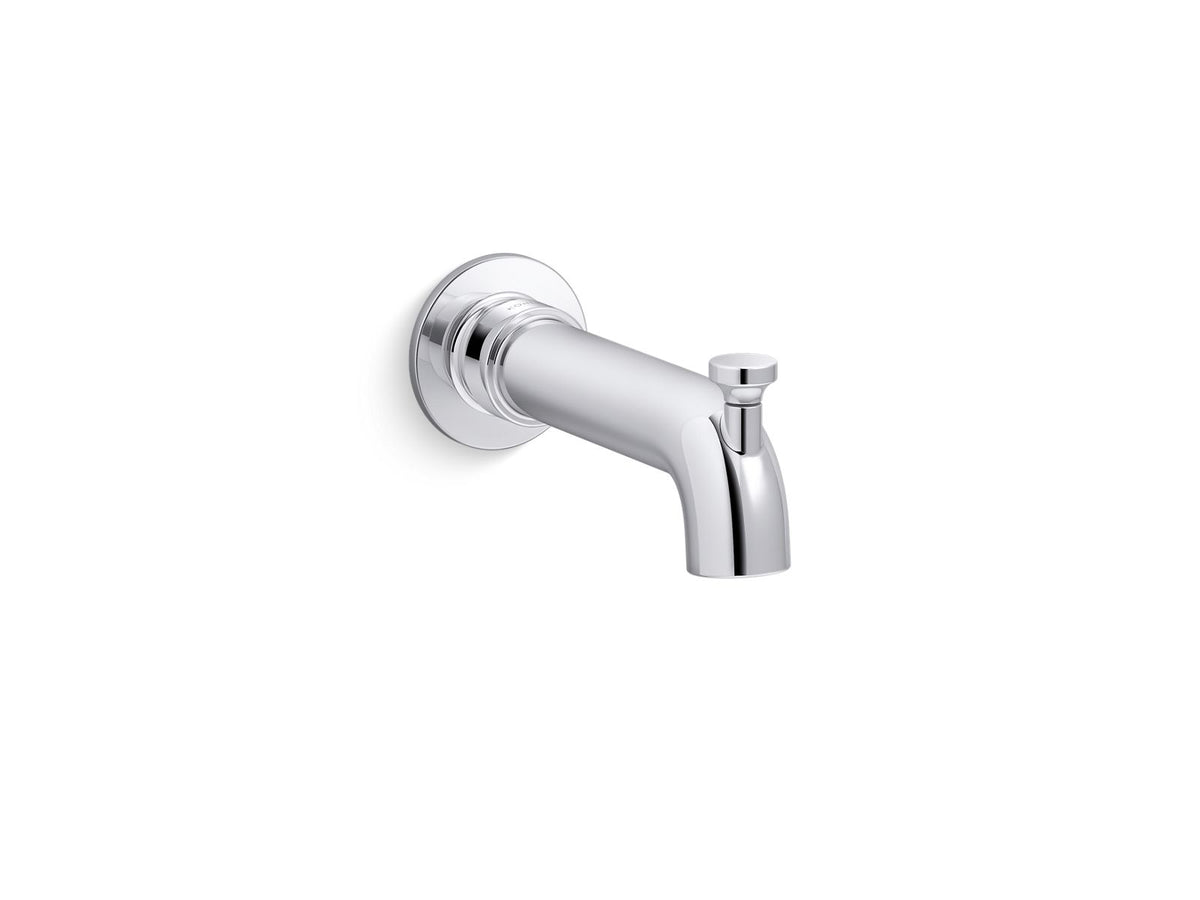 KOHLER K-35923-CP Castia By Studio Mcgee Wall-Mount Bath Spout With Diverter - Polished Chrome