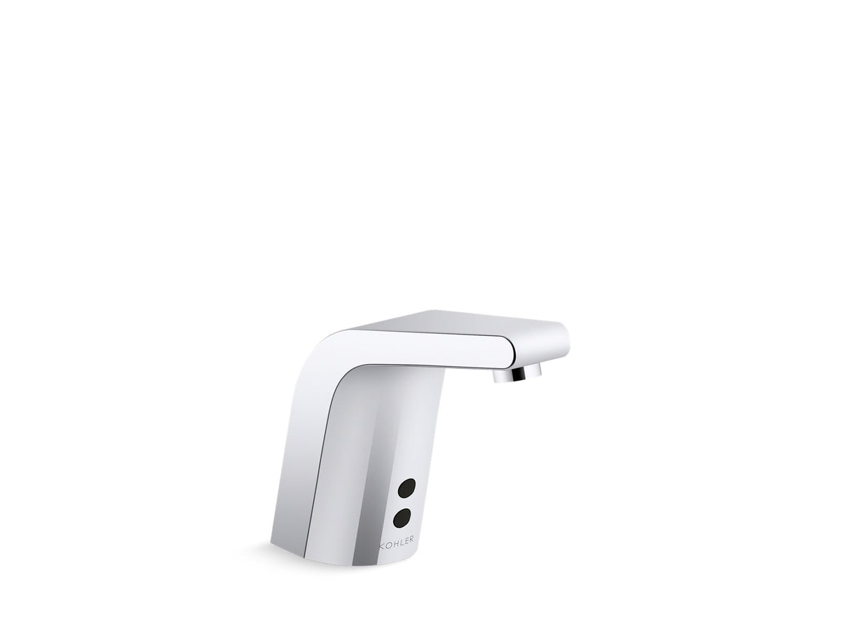 KOHLER K-13461-SATA-CP Sculpted Touchless Single-Hole Lavatory Faucet With Insight Sensor Technology, Dc-Powered, Less Drain, 0.35 Gpm - Polished Chrome
