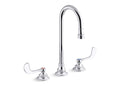KOHLER K-800T70-5ATA-CP Triton Bowe Widespread Lavatory Faucet, Less Drain, 0.35 Gpm - Polished Chrome