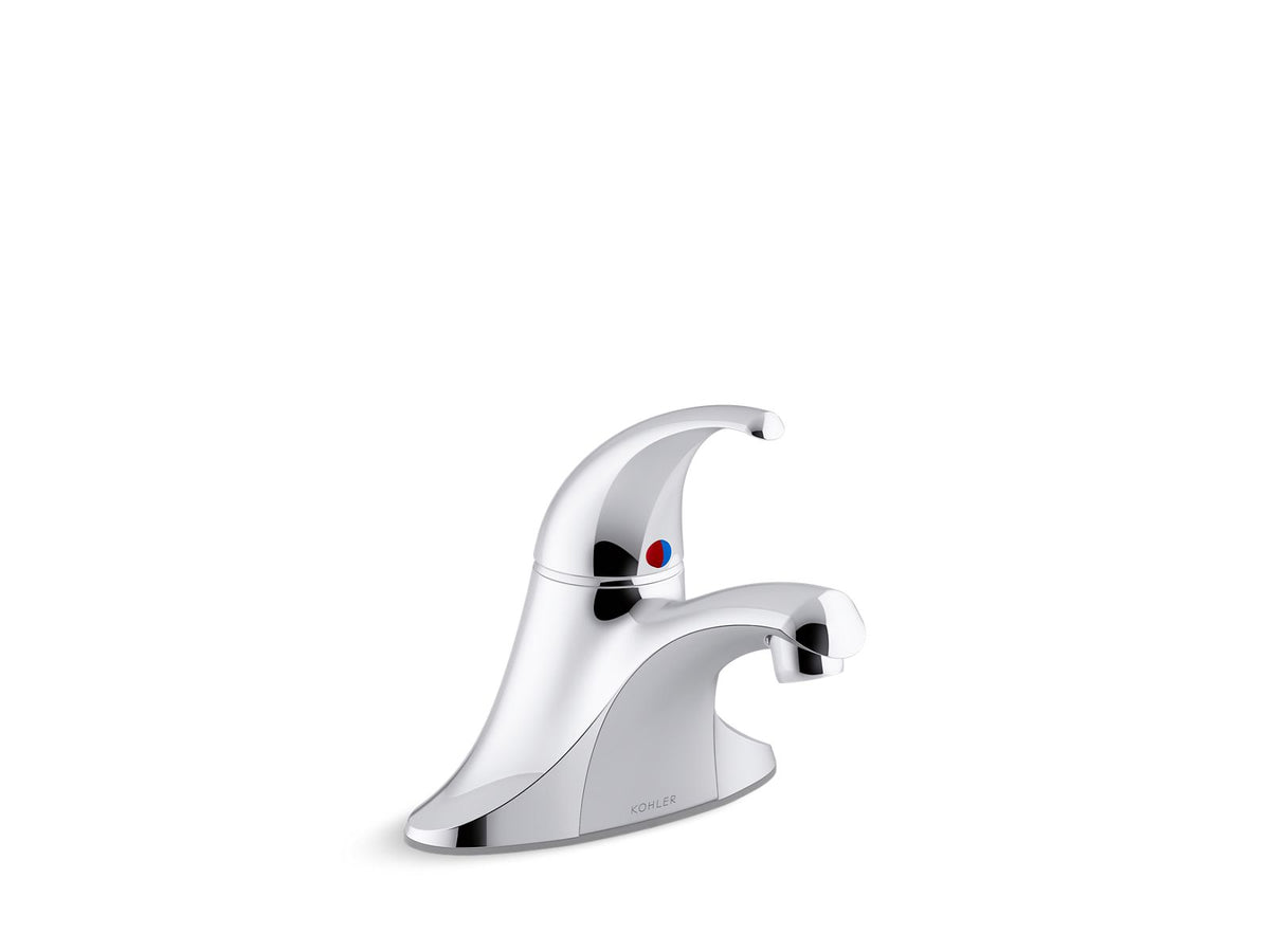 KOHLER K-15198-4ATA-CP Coralais Single-Handle Centerset Lavatory Faucet, 0.35 Gpm - Polished Chrome